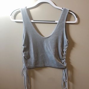 American Eagle velvet tank